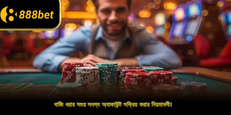 বাজি ধরার সময় সদস্য অ্যাকাউন্ট সক্রিয় করার নিয়মাবলী।