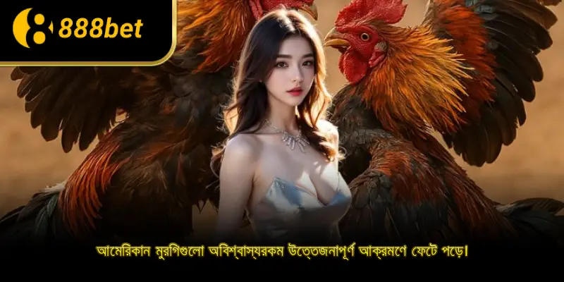 আমেরিকান মুরগিগুলো অবিশ্বাস্যরকম উত্তেজনাপূর্ণ আক্রমণে ফেটে পড়ে।