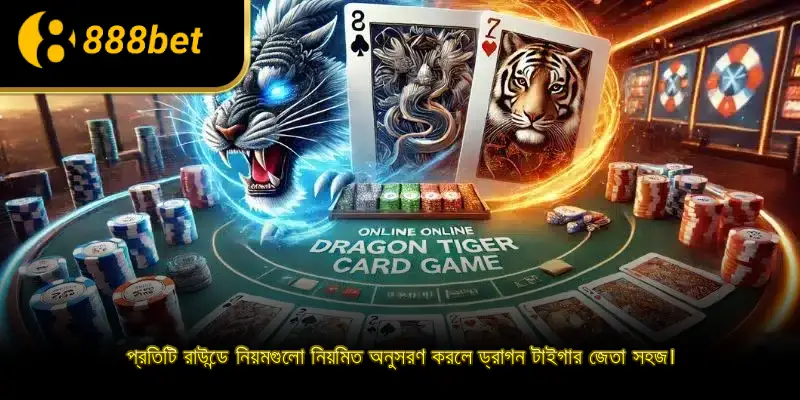 প্রতিটি রাউন্ডে নিয়মগুলো নিয়মিত অনুসরণ করলে ড্রাগন টাইগার জেতা সহজ।