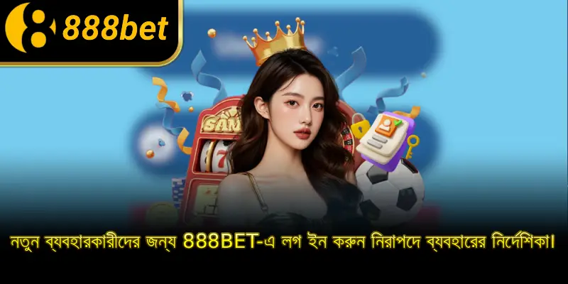 নতুন ব্যবহারকারীদের জন্য 888BET-এ লগ ইন করুন নিরাপদে ব্যবহারের নির্দেশিকা।