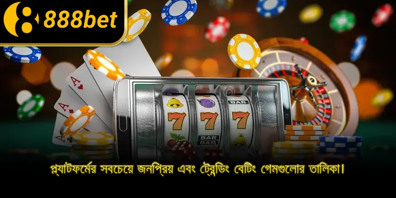 প্ল্যাটফর্মের সবচেয়ে জনপ্রিয় এবং ট্রেন্ডিং বেটিং গেমগুলোর তালিকা।