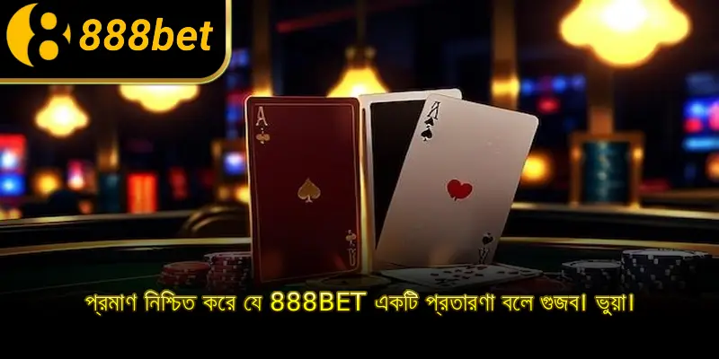 প্রমাণ নিশ্চিত করে যে 888BET একটি প্রতারণা বলে গুজব। ভুয়া।